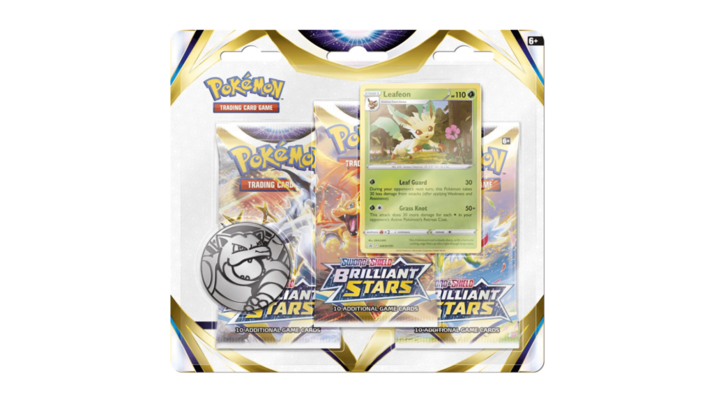 Pokemon Brilliant Stars – 3 booster blister – Leafeon