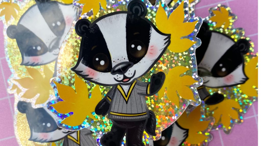 Hufflepuff Badger Hogwarts House Sticker