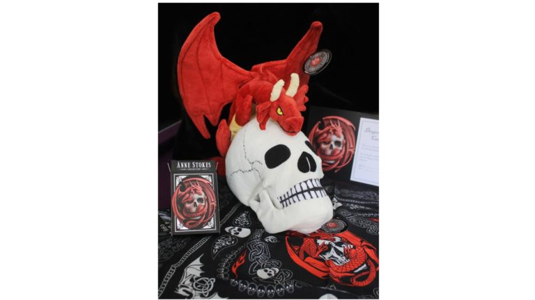 Anne Stokes Plush Skull Embrace