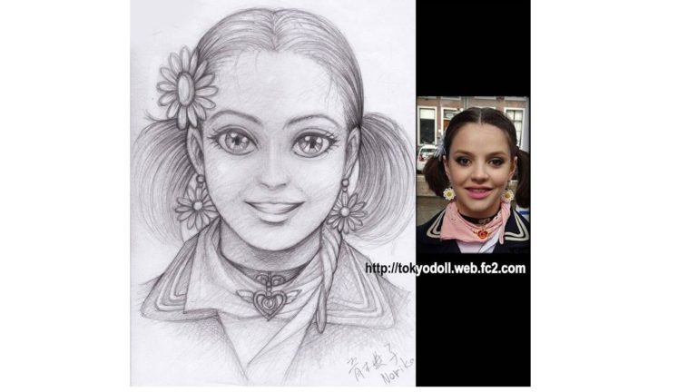 Portrait in Manga style