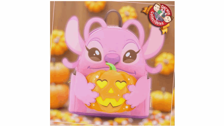 Loungefly – BL Disney Lilo & Stitch Angel Pumpkin Glow-in-the-Dark Mini Backpack Derwin Collectables EMEA Exclusive