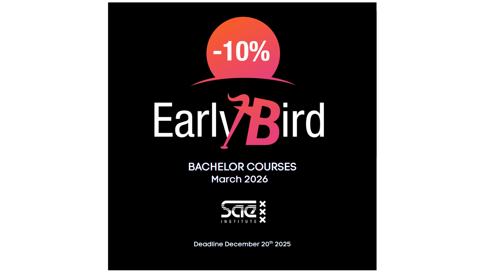 Apply Now For March 2026 And Get 10% Off Tuition Fees