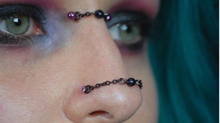 Handmade custom stainless steel piercing chains