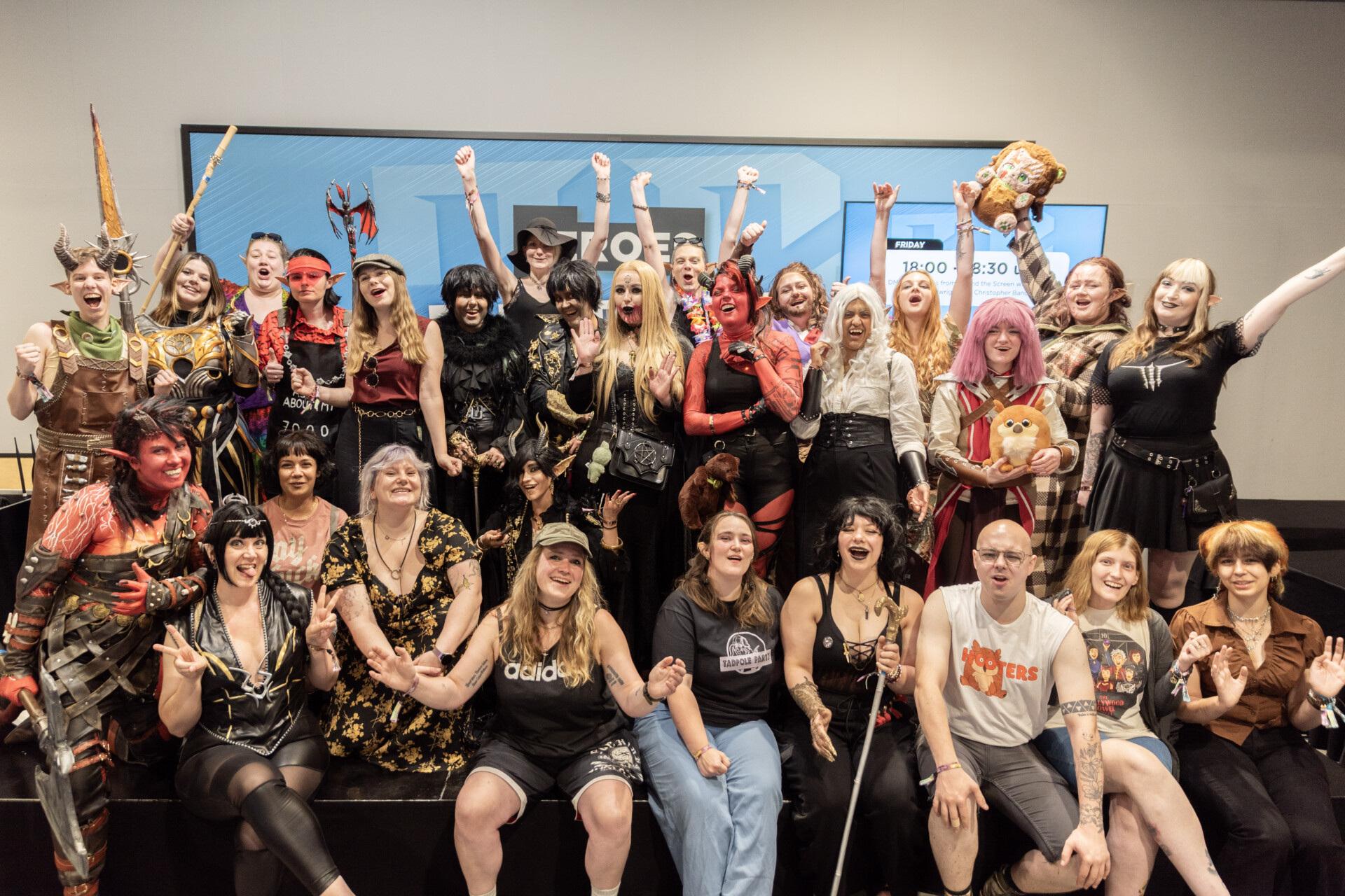 Cosplayer meet up with fans during Heroes Dutch Comic Con.