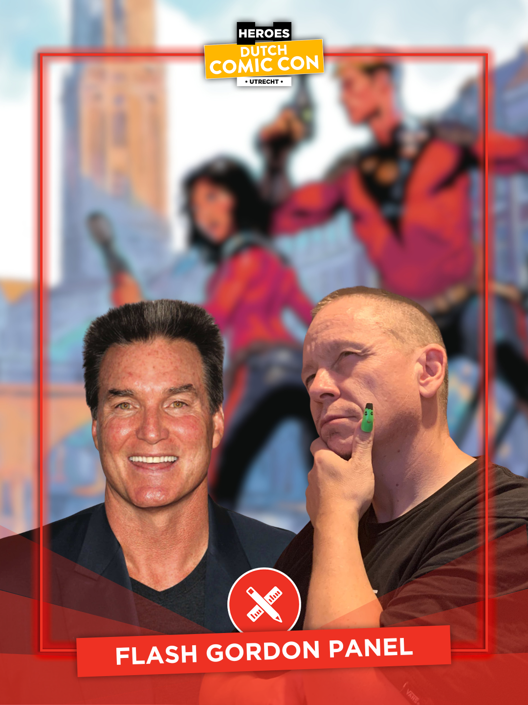 Comic flash gordon panel
