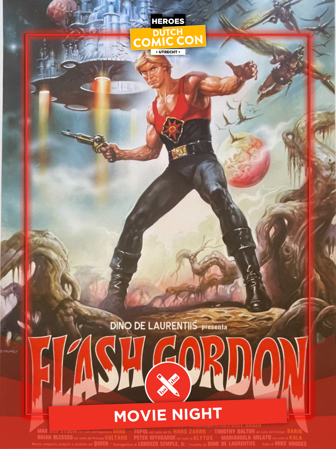 Comic movie night Flash Gordon