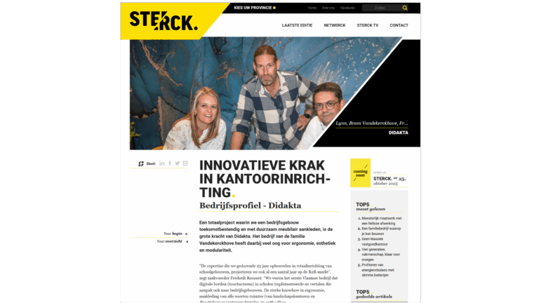 Innovatieve krak in kantoorinrichting