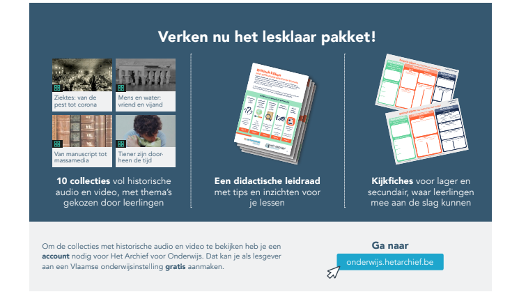 Kritisch kijken naar audiovisuele bronnen met Het Archief voor Onderwijs en Arteveldehogeschool