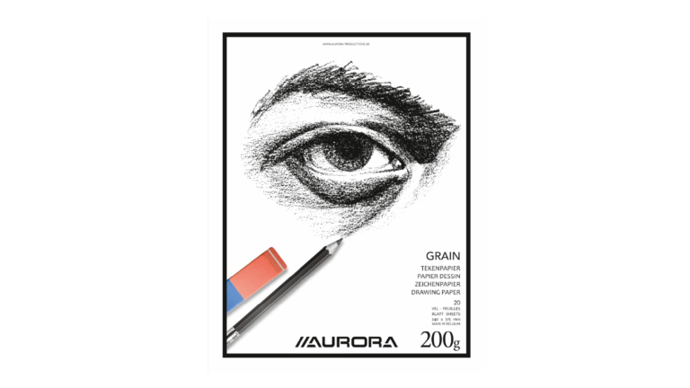 TEKENBLOK MET GRAIN TEKENPAPIER