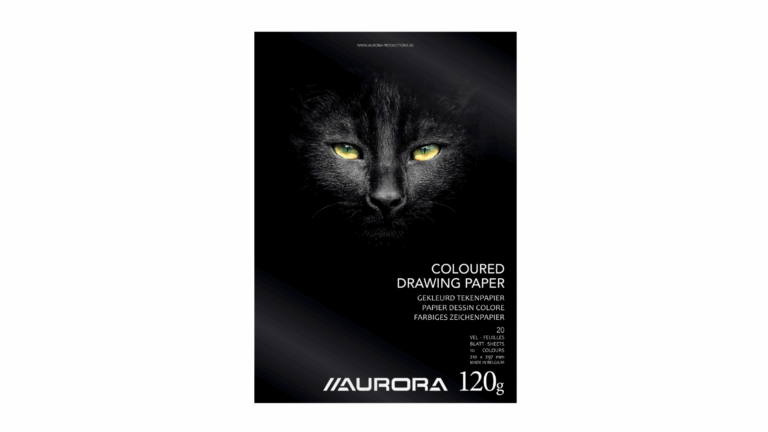 TEKENBLOK MET GEKLEURD TEKENPAPIER