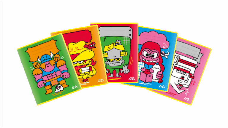 Schoolschriftjes geruit