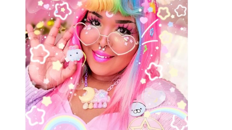 Handmade rainbow necklace