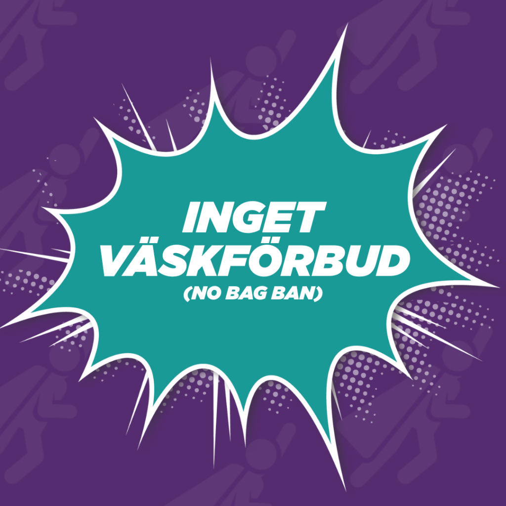Inget väskförbud