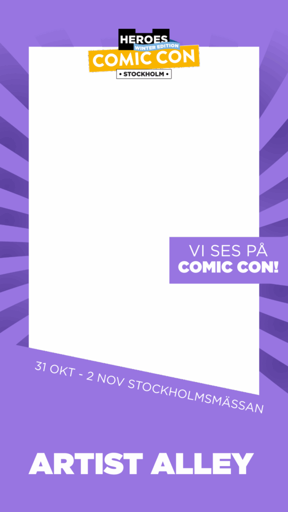 Utställarbanner Artist Alley Transperant bakgrund