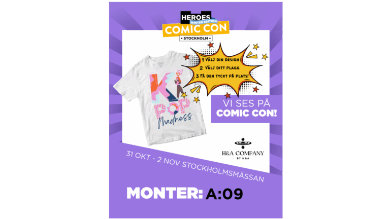 Välj din design och få den tryckt på valfritt plagg direkt på plats!