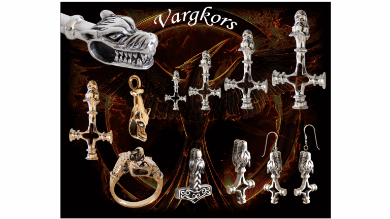 Bland våra viking smycken finner ni den här grymma vargen från asatron -Fenris ulven eller Fenrir som han också kallas.