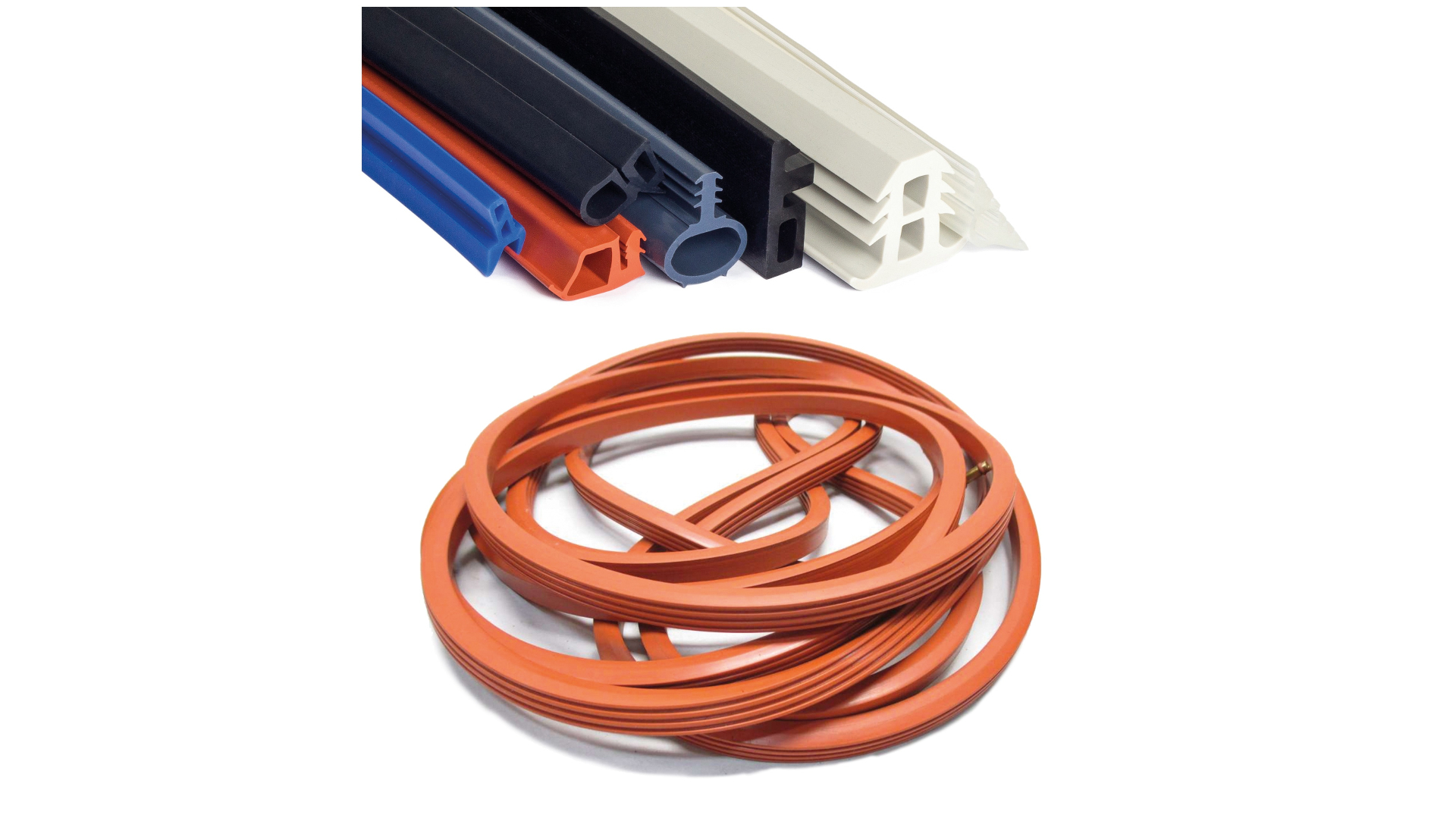 Extruded rubber seals. Inflatable seals