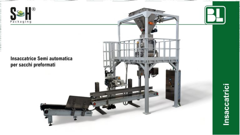 Insaccatrice Semi automatica per sacchi preformati
