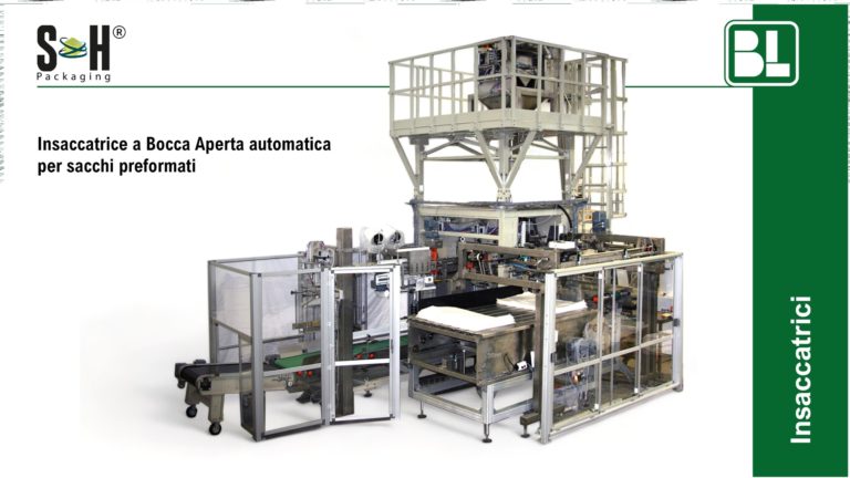 Insaccatrice a Bocca Aperta automatica per sacchi preformati