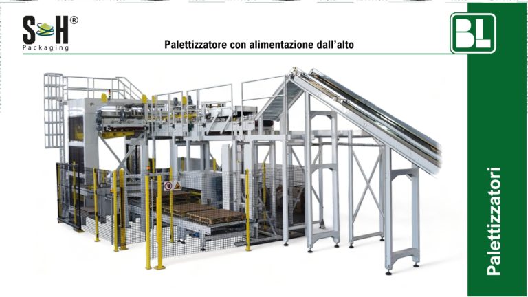 Palettizzatore con alimentazione dall’alto