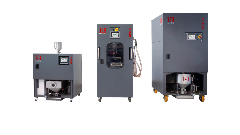 Stazioni di setacciatura a ultrasuoni per il recupero polveri nei processi di stampa 3D. – Compatto – Facile da usare – Economicamente efficiente – Alta qualità del materiale recuperato – Processo sicuro – Compatibile con le comuni stampanti