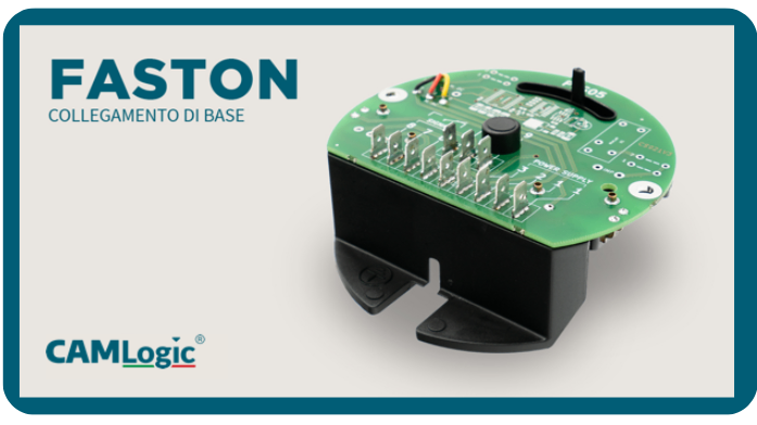 Terminali faston, molla e vite: 3 morsettiere per indicatori rotativi CAMLogic
