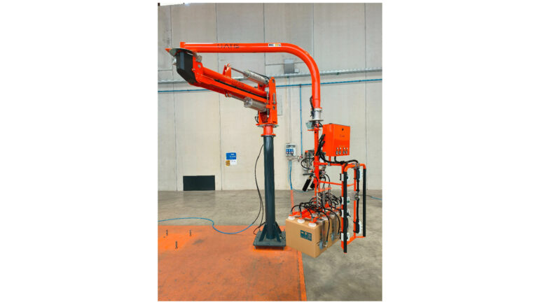 MANIPOLATORE PNEUMATICO INDUSTRIALE PER MOVIMENTARE FRIGORIFERI