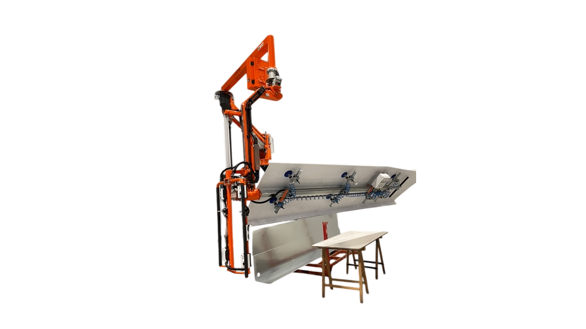 Manipolatore Pneumatico per la Movimentazione di Lamiere Metalliche