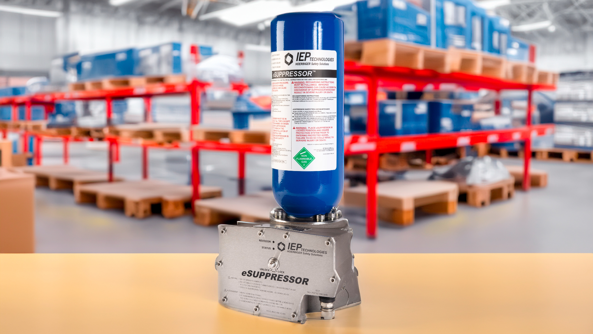 eSUPPRESSOR™ SOPPRESSORE D’ESPLOSIONE AD ALTA VELOCITÀ DI SCARICO