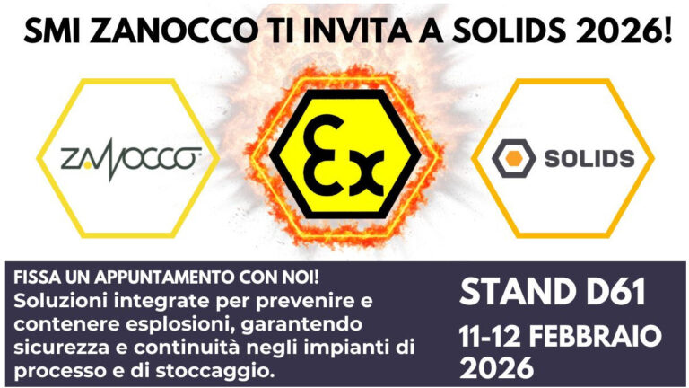 ATEX safety: SMI Zanocco takes centre stage at Solids 2026