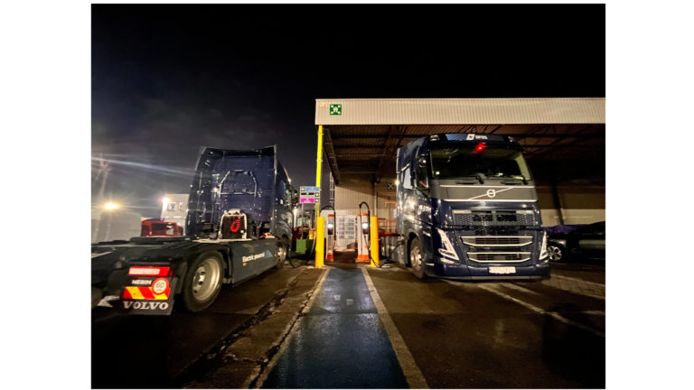 DFDS Fast charger E-trucks