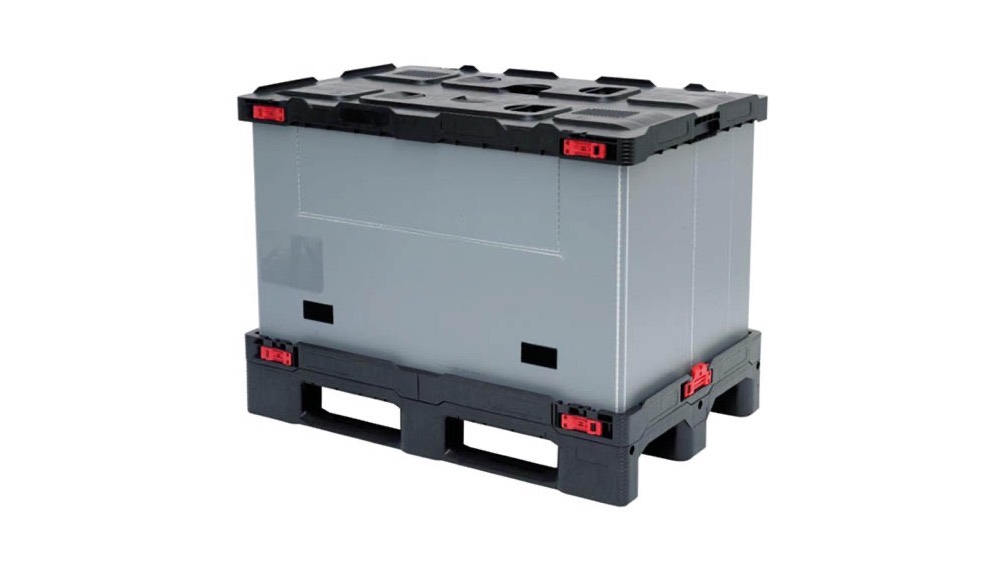 Foldable pallet boxes