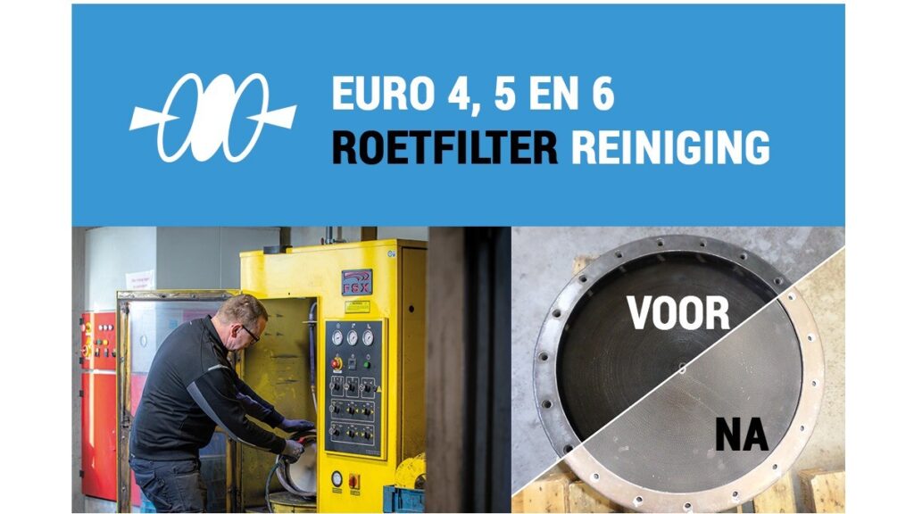 Euro 4/5/6 roetfilter reiniging