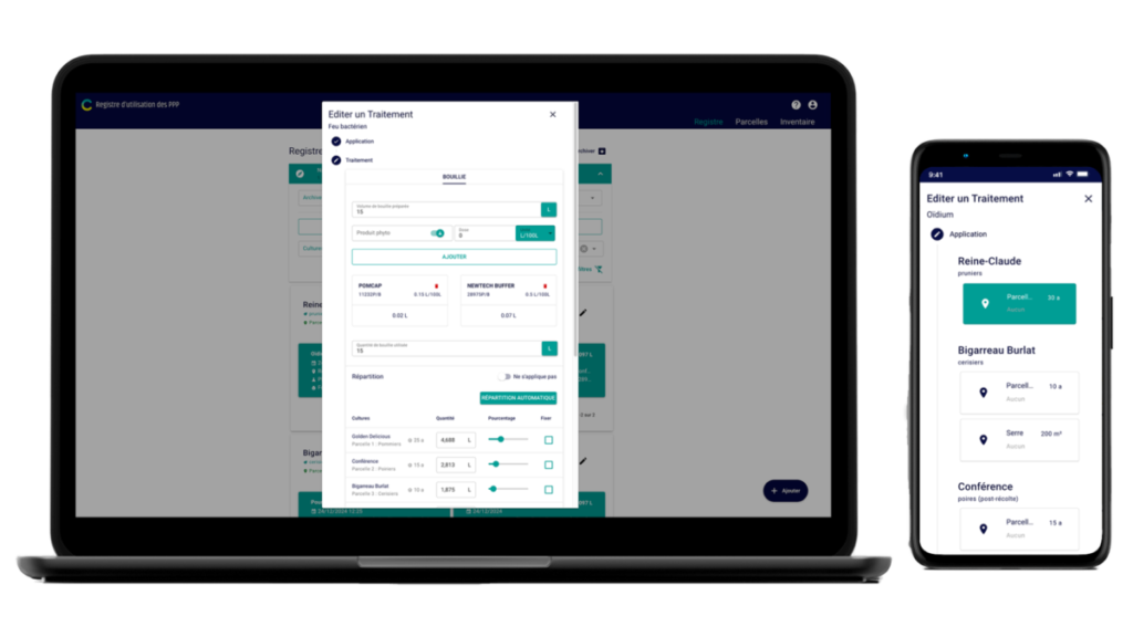 Registre d’utilisation des PPP