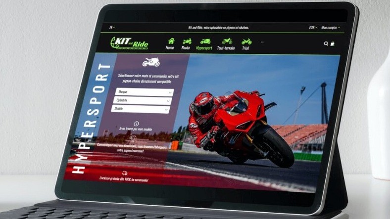 Développement du site e-commerce KitandRide