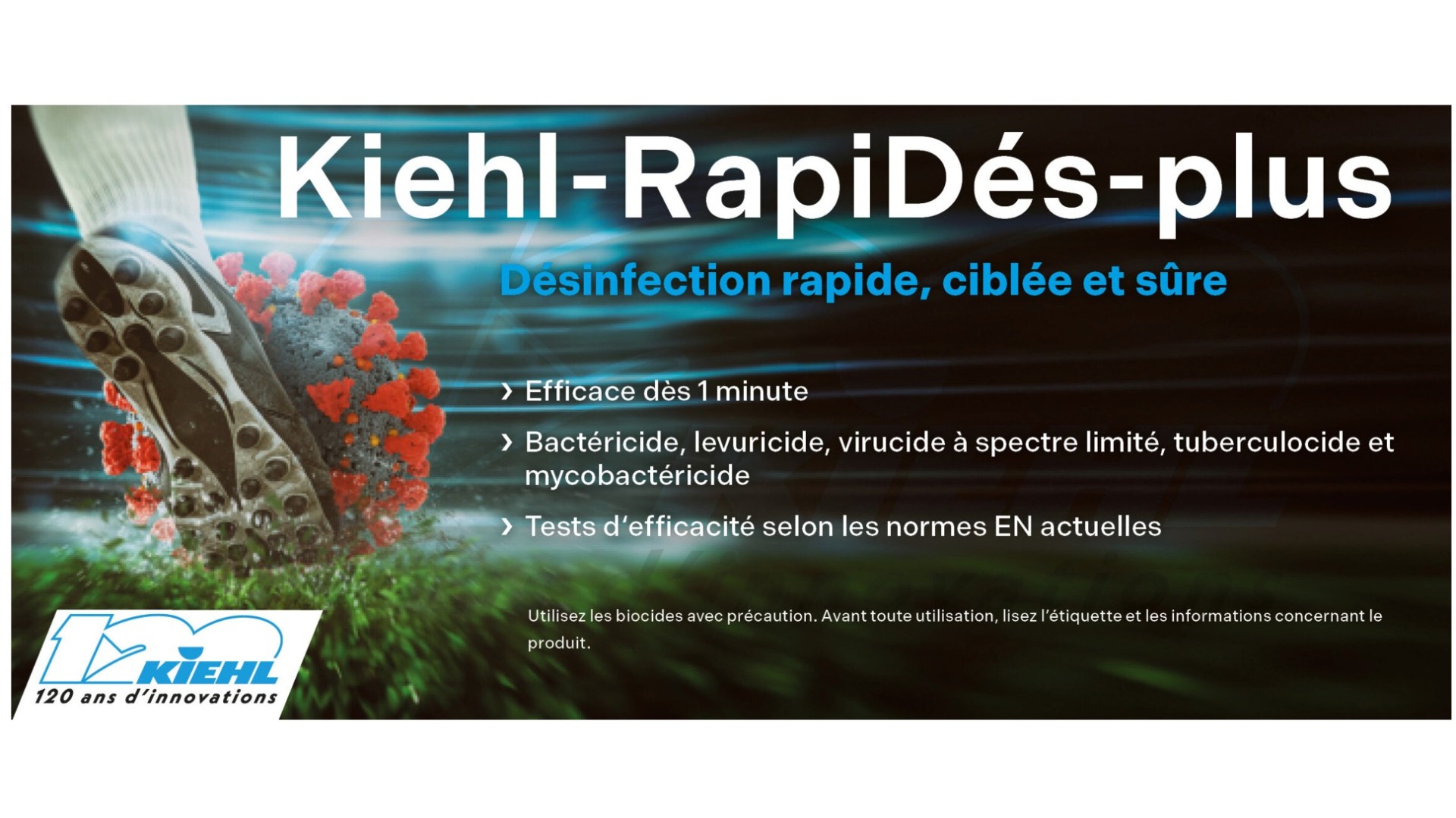 Kiehl-RapiDés-plus, le nouveau désinfectant à action rapide