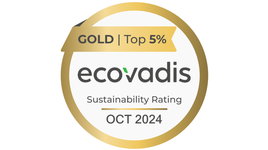 Ecovadis Sustainability Gold Rating