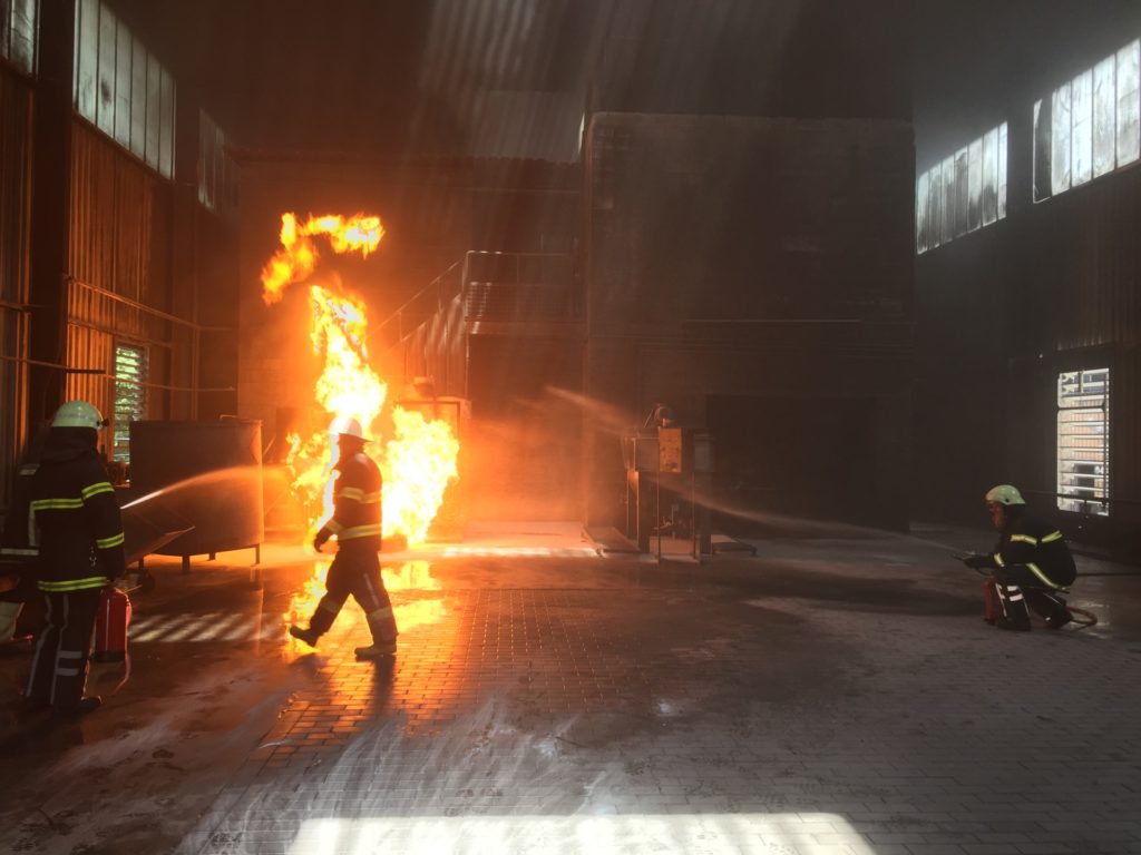 Brand Eerste interventie ploeg, evacuatie, Bijscholingen