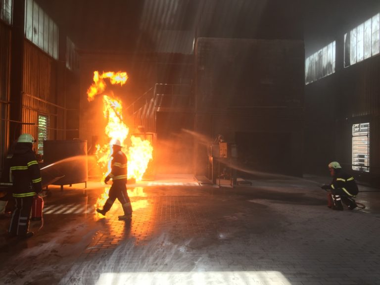 Brand Eerste interventie ploeg, evacuatie, Bijscholingen