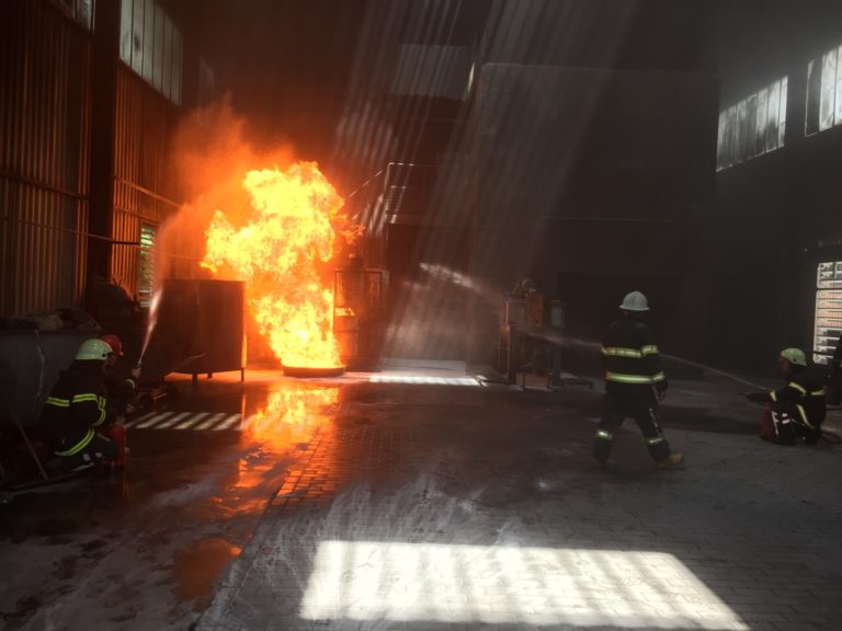 Brand Eerste interventie ploeg, evacuatie, Bijscholingen