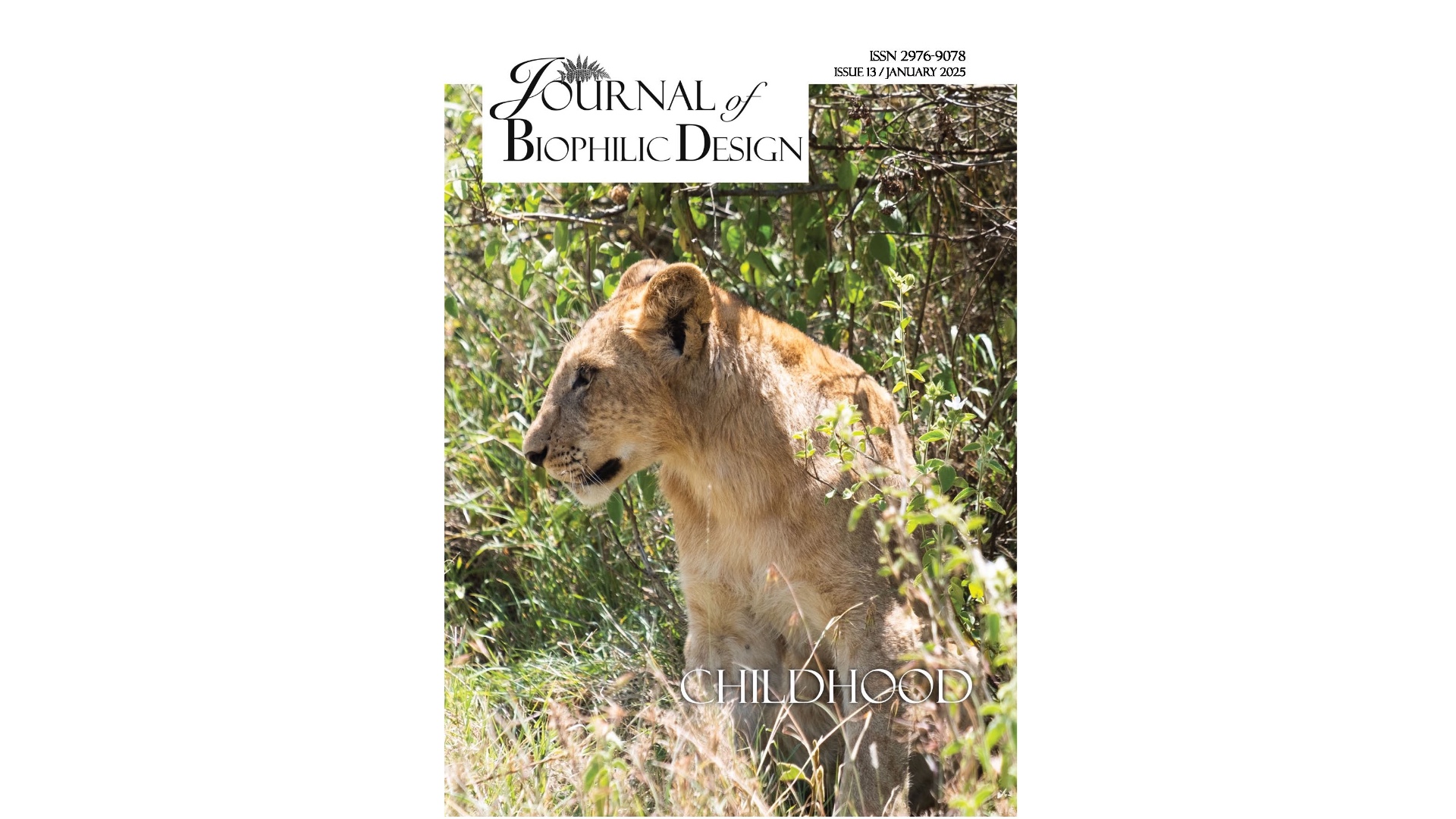 Journal of Biophilic Design Issue 13 Childhood PDF download