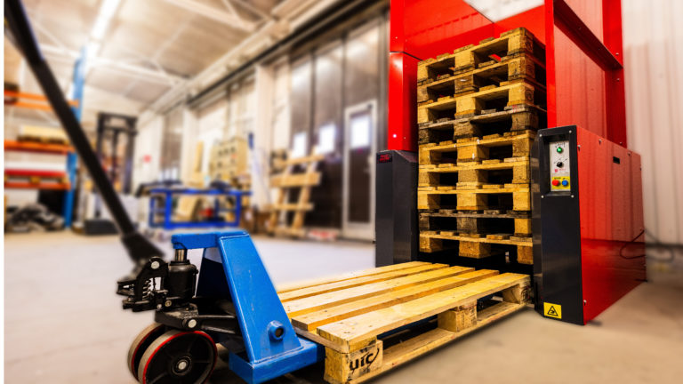 Pallet dispenser, efficiënt en veilig pallet stapelen