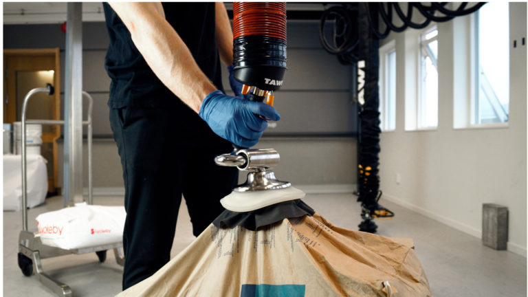 Vacuumheffer voor zakken