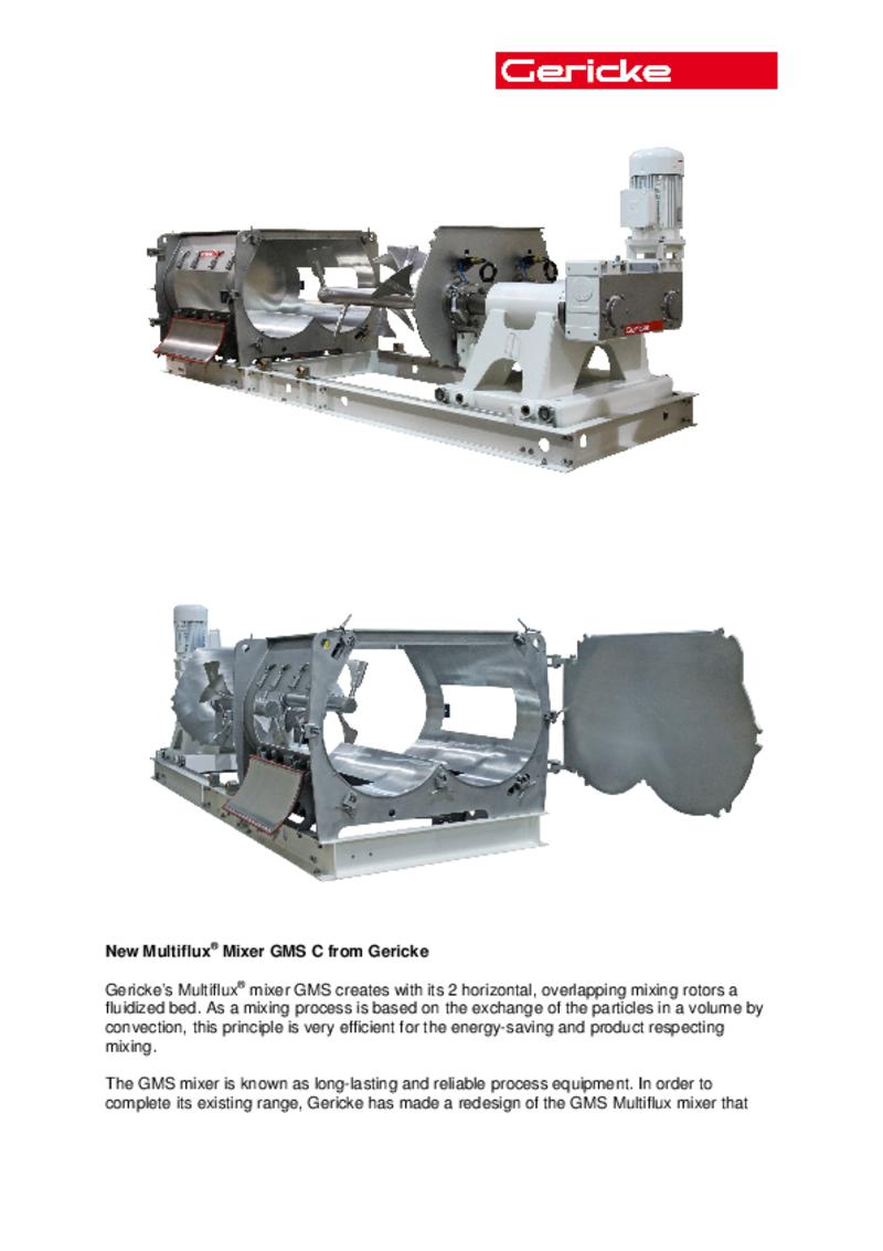 Gericke Multiflux Mixer GMS ECD
