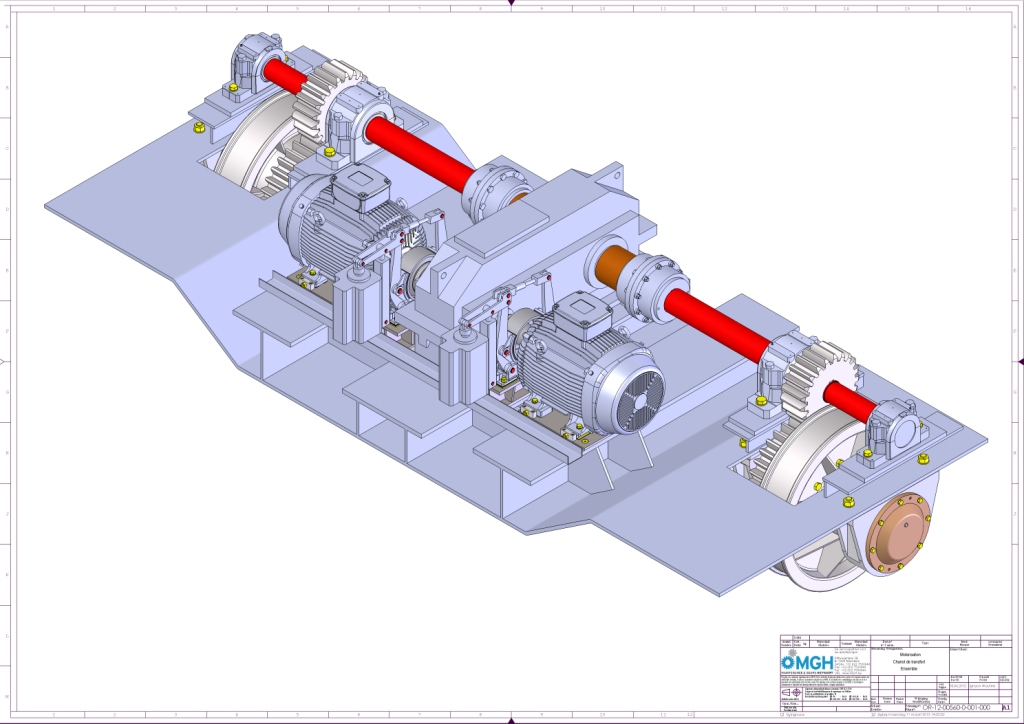 Vervaning van bestaande aandrijfgroepen met koppelingen en eventuele tussenchassis