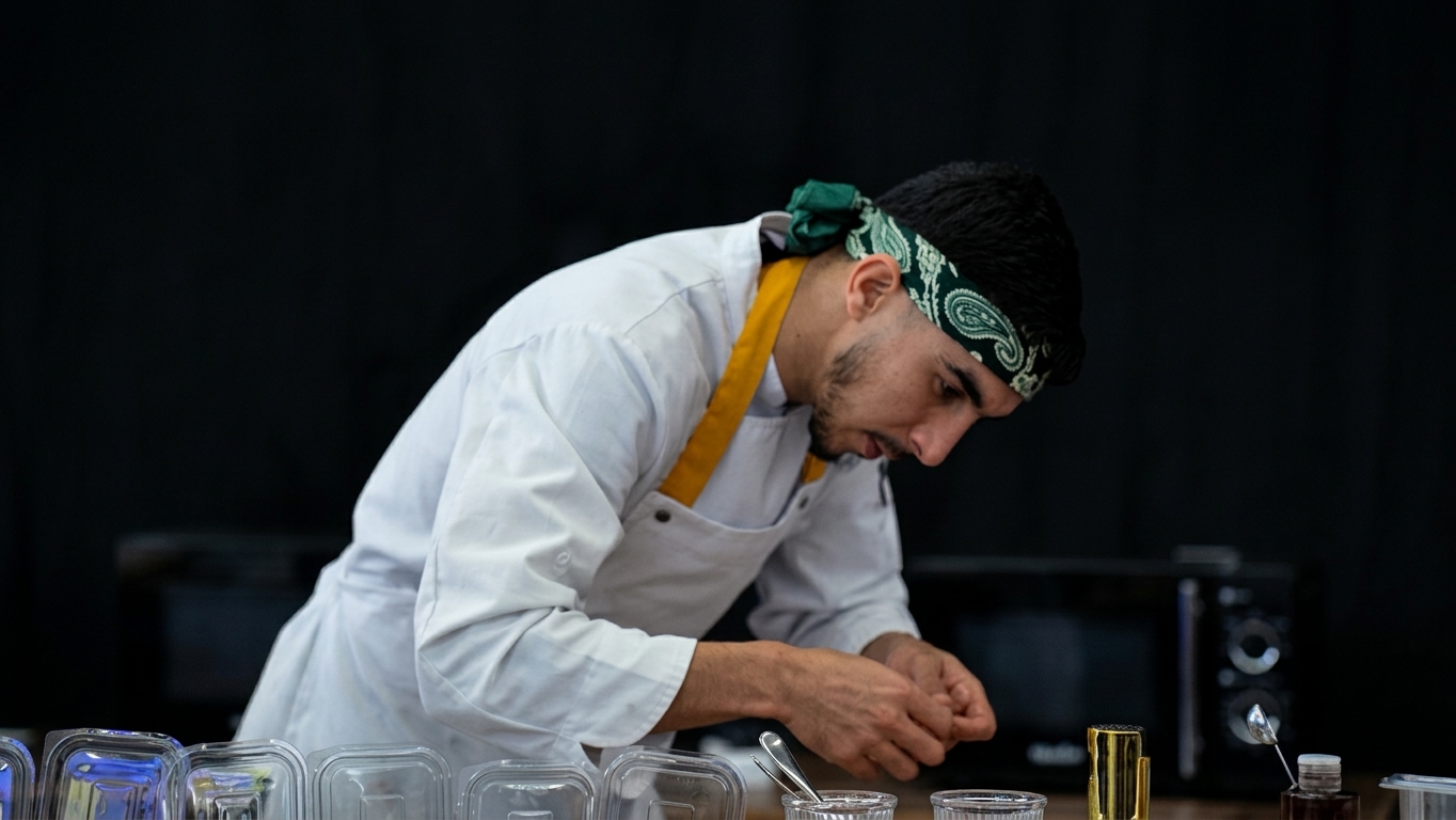 Chef en démonstration à HORECA EXPO Algérie