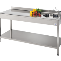 Table Chef en Inox avec Mélangeur