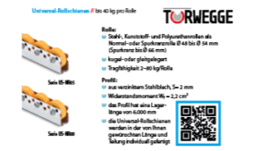 Universal-Rollschienen // bis 40 kg pro Rolle