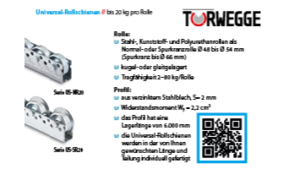 Universal-Rollschienen // bis 20 kg pro Rolle