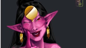 Portrait of the illustrious Apsara